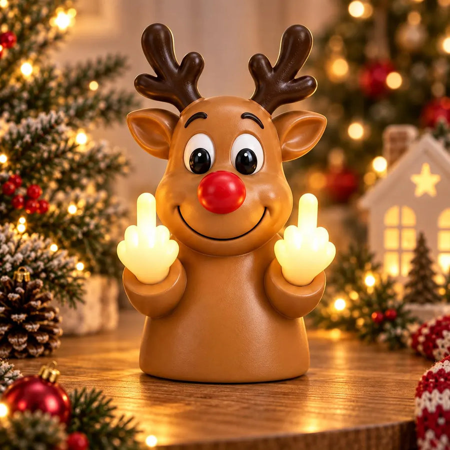 Savage Light-Up Christmas Decoration – Glowing Middle Fingers