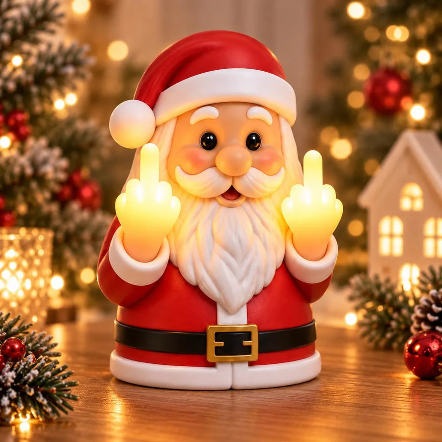 Savage Light-Up Christmas Decoration – Glowing Middle Fingers